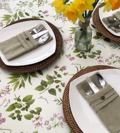 Herb Garden Tablecloth