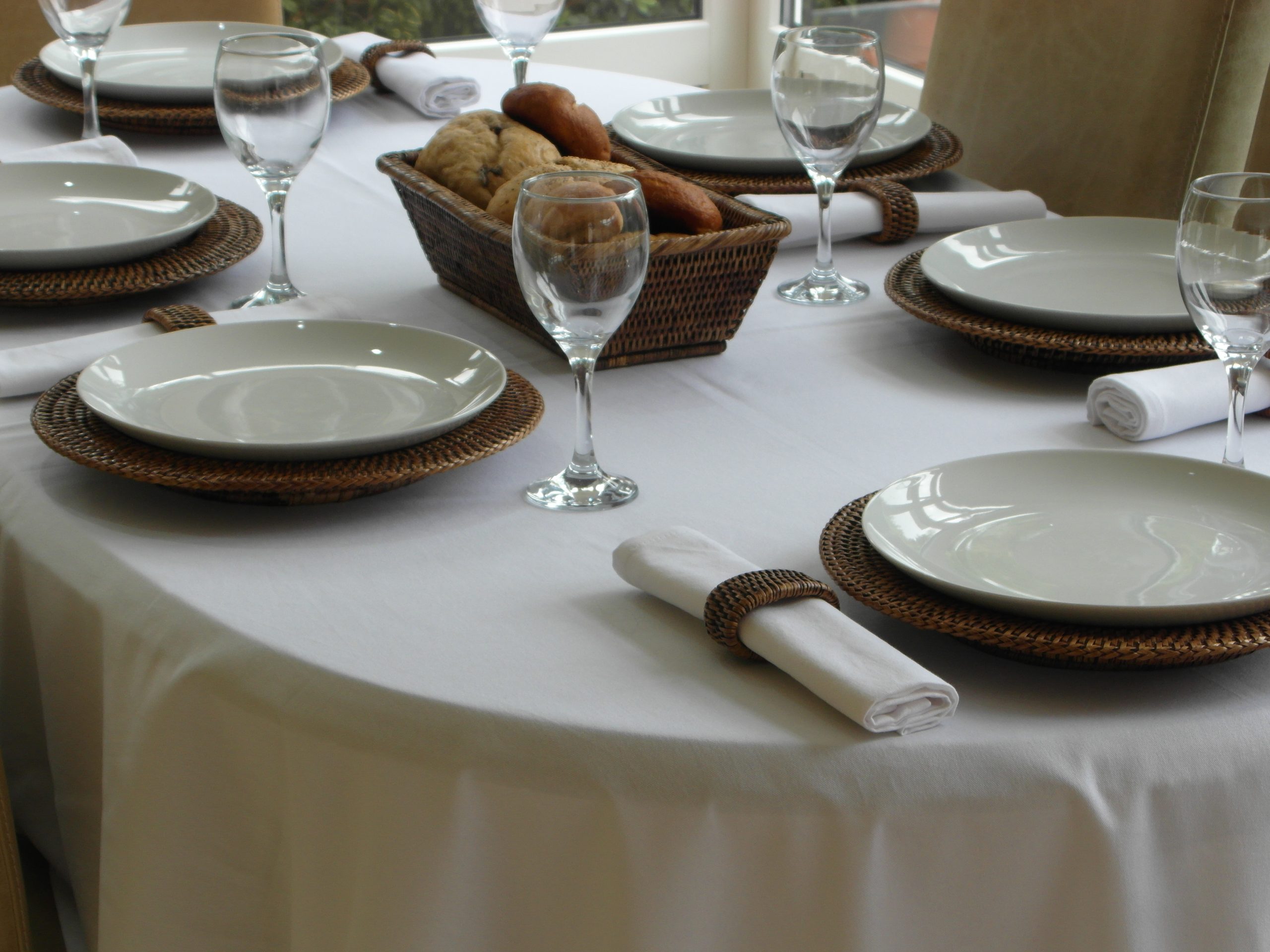 DRILL COTTON CREAM OVAL